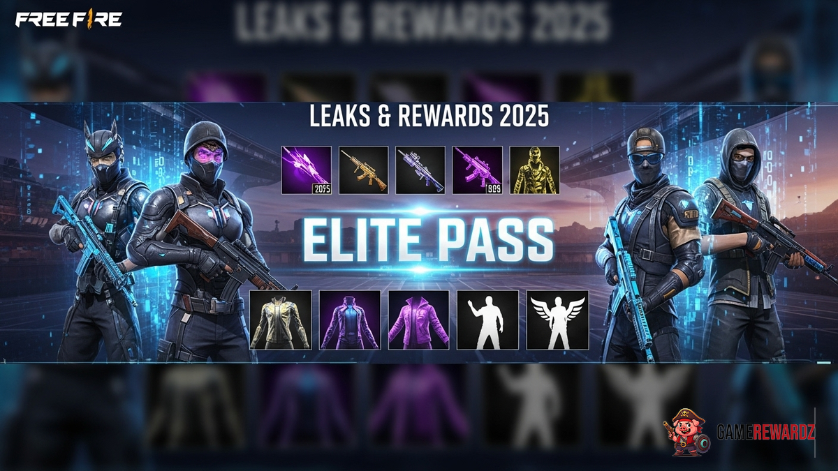 Free Fire Elite Pass Leaks &amp; Rewards 2025